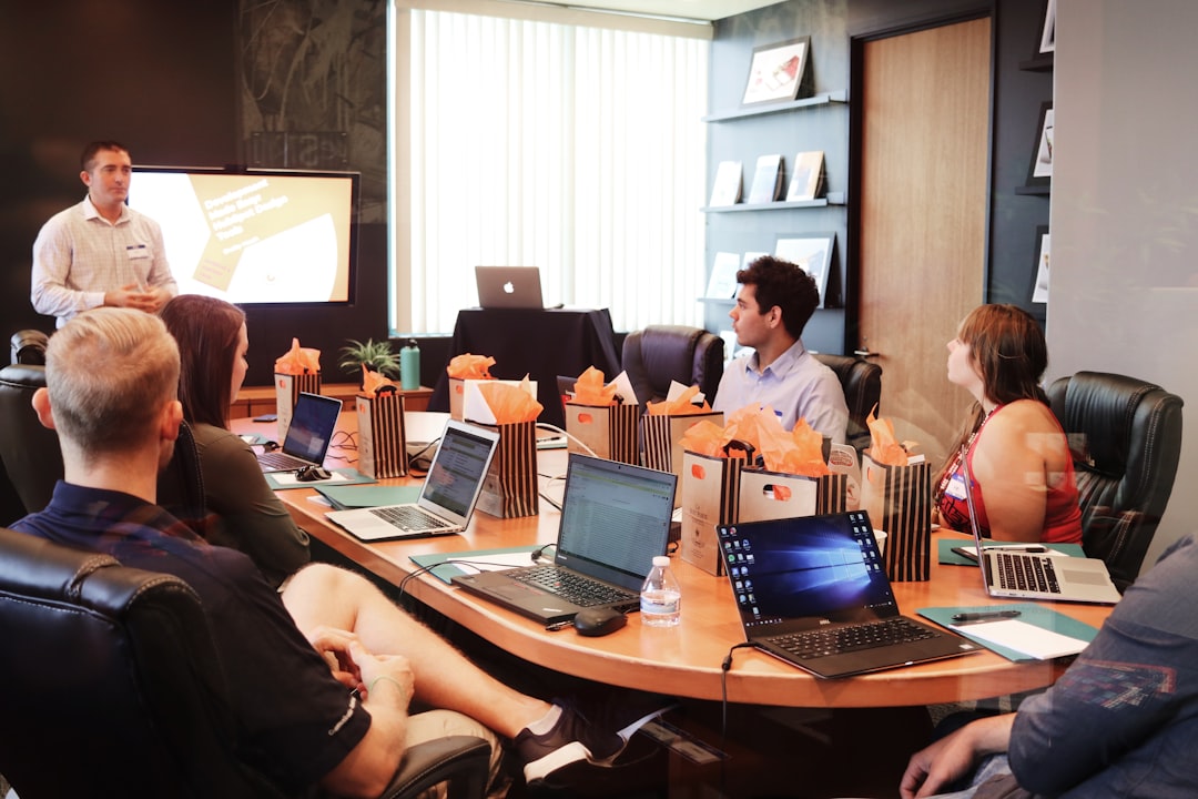 Professional business team meeting in an office